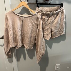 Aerie Endless Summer Beige Lounge Set